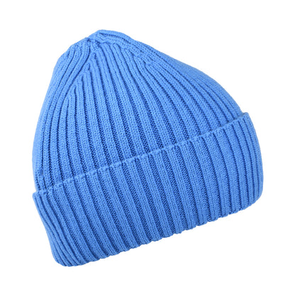 Tommy Hilfiger TJM Basic Rib Gerippte Beanie Mütze - Blau