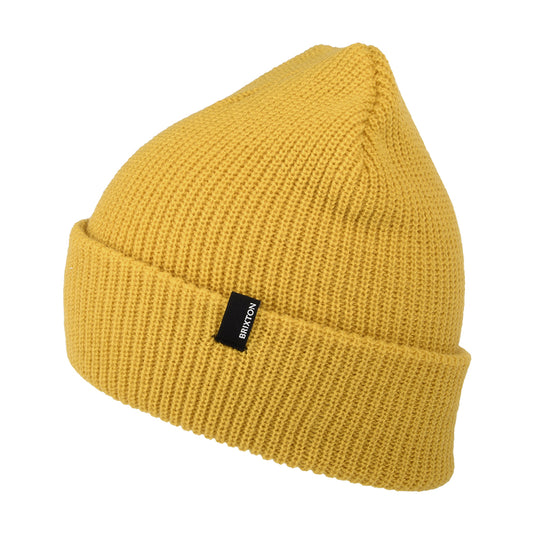 Brixton Heist Beanie Mütze mit Umschlag - Senfgelb