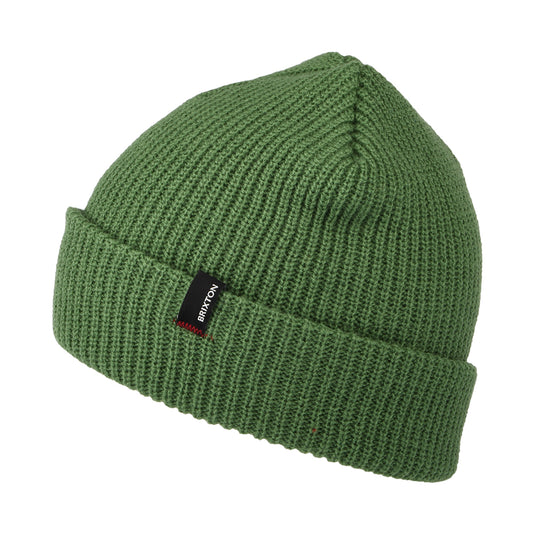 Brixton Heist Beanie Mütze mit Umschlag - Grün