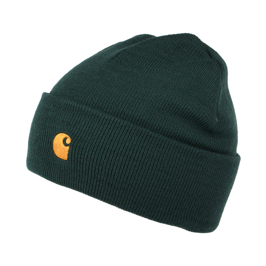Carhartt WIP Chase Beanie Mütze mit Umschlag - Laubgrün