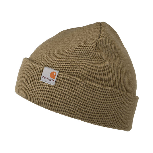 Carhartt WIP Stratus Short Watch Beanie Mütze - Hellbraun