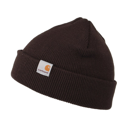 Carhartt WIP Stratus Short Watch Beanie Mütze - Dunkelbraun