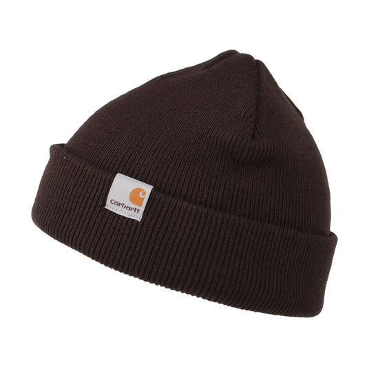 Carhartt WIP Stratus Short Watch Beanie Mütze - Dunkelbraun