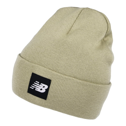 New Balance Flying NB Gestrickt mit Umschlag Beanie Mütze - Taupe