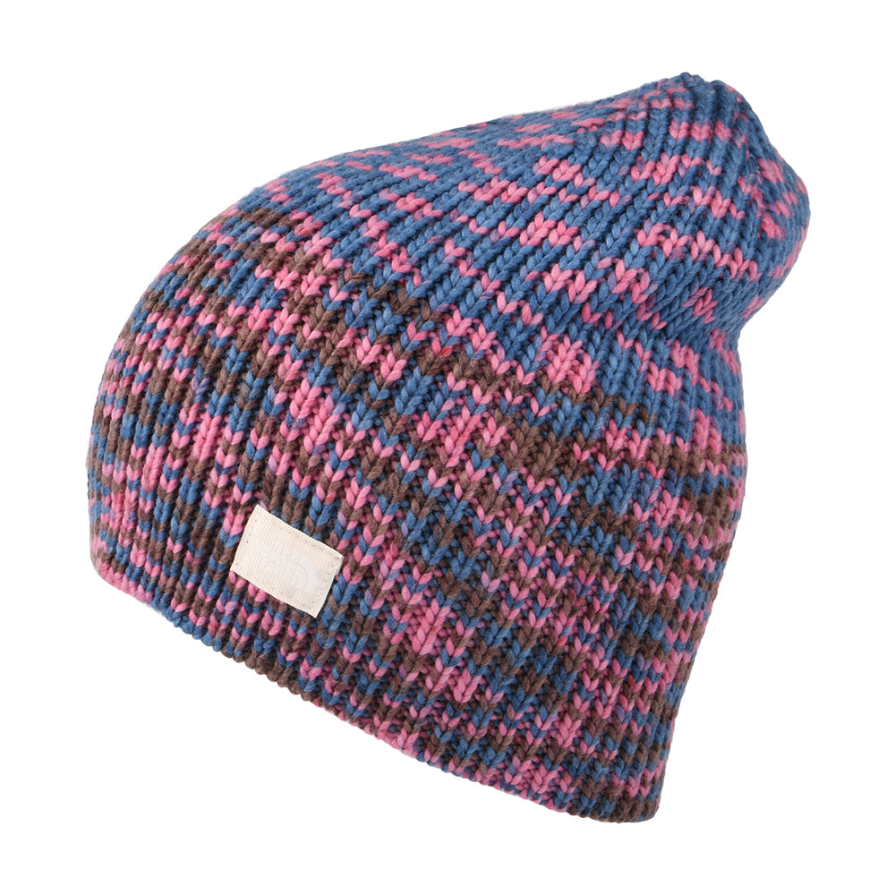 The North Face Shinsky Slouchy Beanie Mütze - Blau-Multi