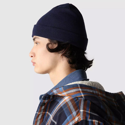 The North Face Norm kurze Beanie Mütze - Marineblau