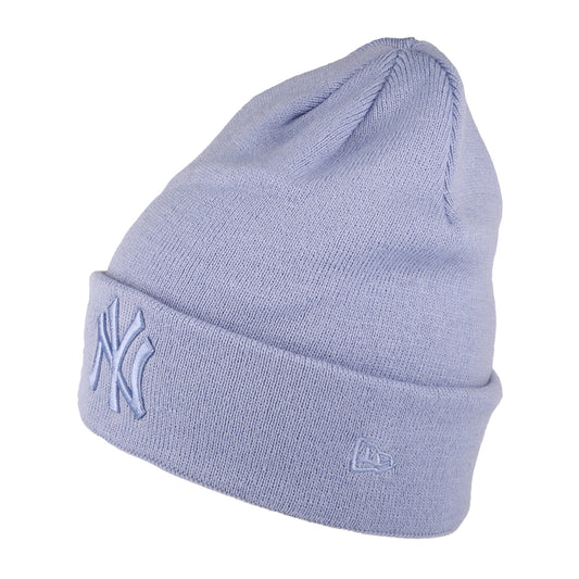 New Era Damen New York Yankees Beanie Mütze - MLB League Essential II - Lavendel