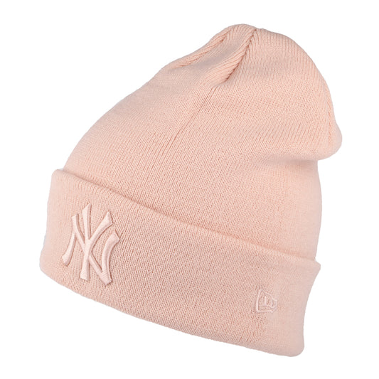 New Era Damen New York Yankees Beanie Mütze - MLB League Essential II - Rosé