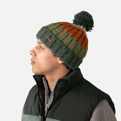 Barts Wilhelm Bommelmütze - Militärgrün-Multi