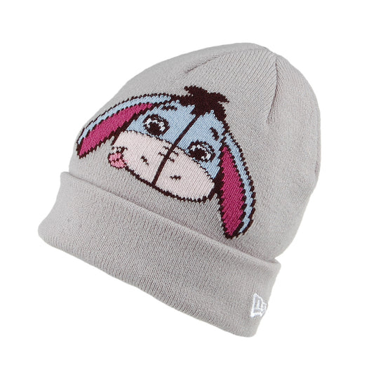 New Era Baby Disney Cuff Knit Esel Beanie Mütze - Grau