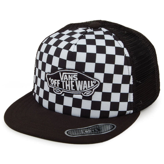 Vans Kinder Schachbrett Trucker Cap Classic Patch - Schwarz-Weiß