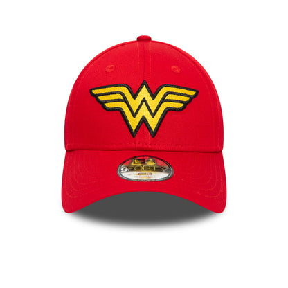 New Era Kinder 9FORTY Wonder Woman Baseball Cap - Rot