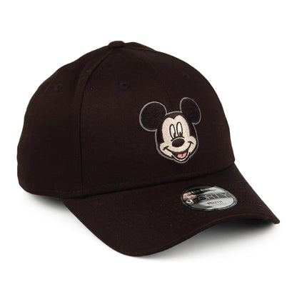 New Era Kinder 9FORTY Mickey Mouse Baseball Cap - Schwarz