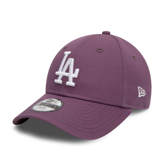 New Era Kinder 9FORTY L.A. Dodgers Baseball Cap - MLB League Essential II - Lavendel