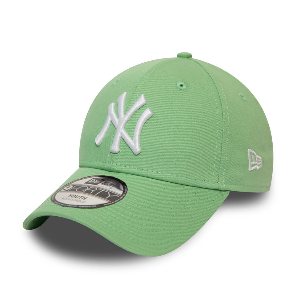 New Era Kinder 9FORTY New York Yankees Baseball Cap - MLB League Essential - Minzgrün