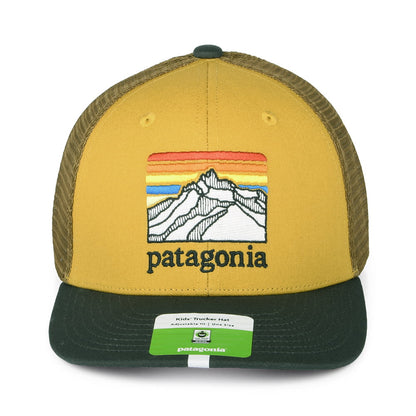 Patagonia Kinder Line Logo Ridge Trucker Cap aus organischer Baumwolle - Weizen