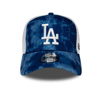 New Era Kinder 9FORTY L.A. Dodgers Trucker Cap - MLB Tie Dye - Marineblau