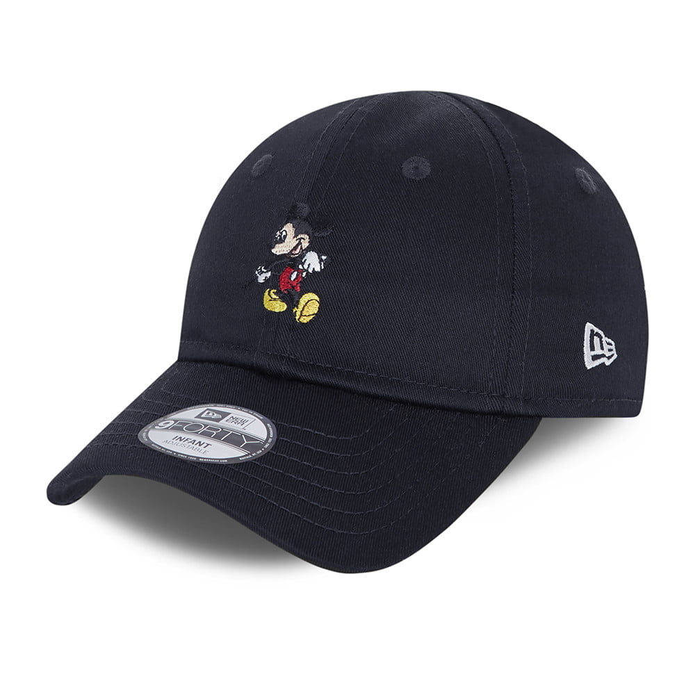 New Era Baby 9FORTY Mickey Mouse Baseball Cap - Disney Character - Marineblau