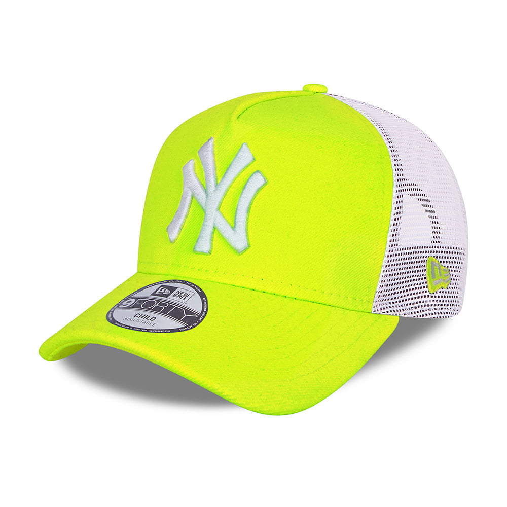 New Era A-Frame New York Yankees Trucker Cap MLB Tonal Mesh - Neongelb