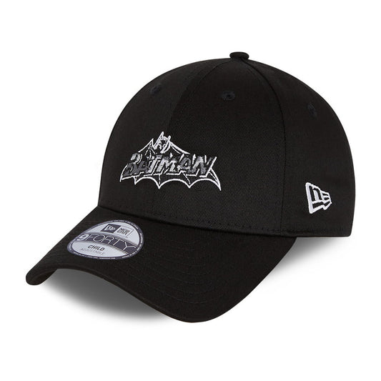 New Era Kinder 9FORTY Batman Baseball Cap - Character Infill - Schwarz