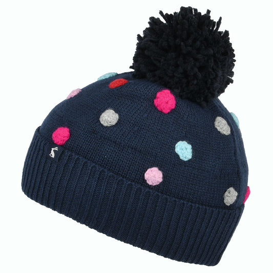 Joules Kinder Bella Pom Pom Bommelmütze - Marineblau