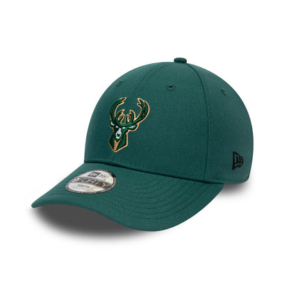 New Era Kinder 9FORTY Milwaukee Bucks Baseball Cap - NBA The League - Kieferngrün