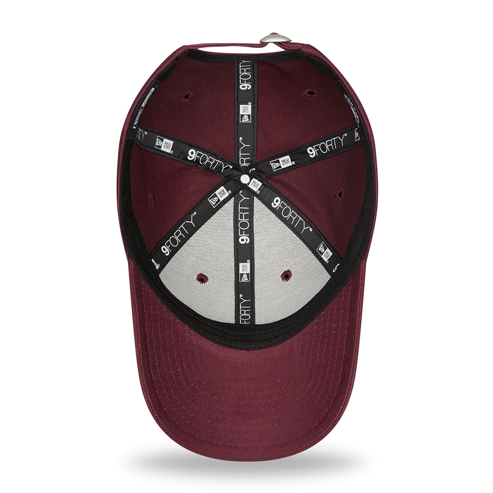 New Era Kinder 9FORTY Boston Red Sox Baseball Cap - MLB League Essential - Kastanienbraun-Marineblau