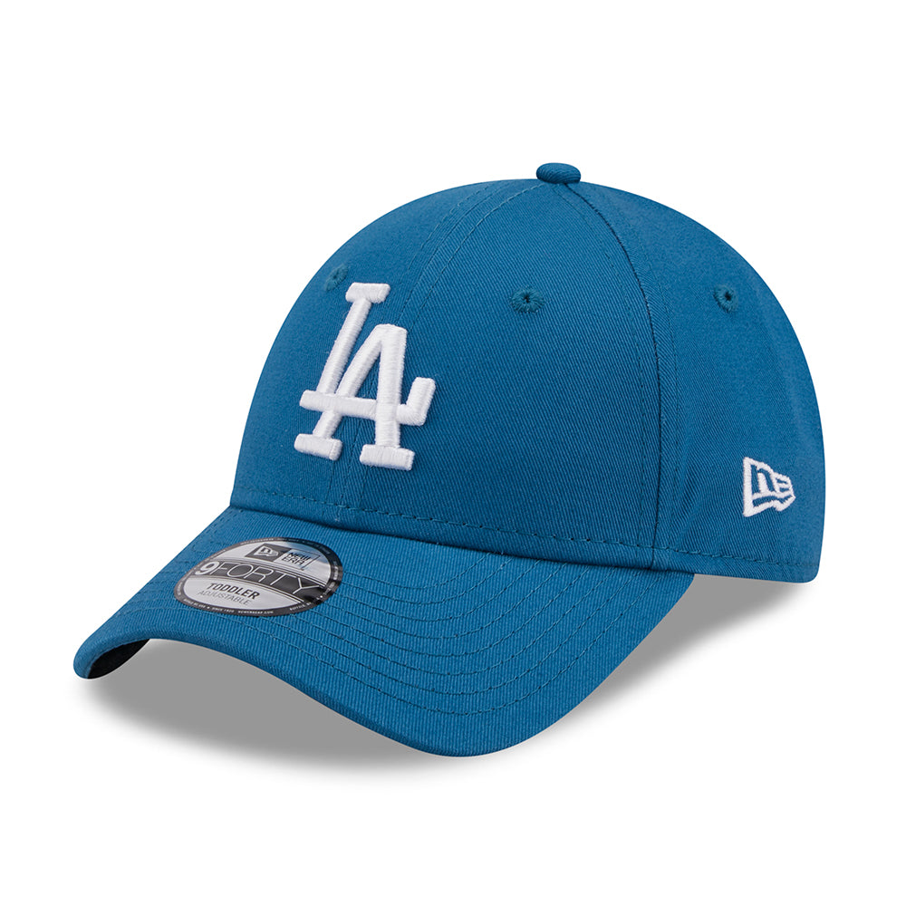 New Era Kinder 9FORTY L.A. Dodgers Baseball Cap - MLB League Essential II - Petrol-Weiß