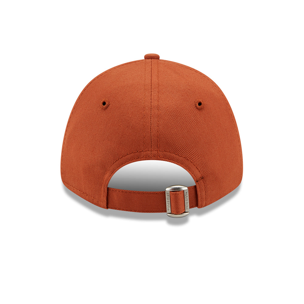 New Era Kinder 9FORTY New York Yankees Baseball Cap - MLB League Essential - Verbranntes Orange-Weiß