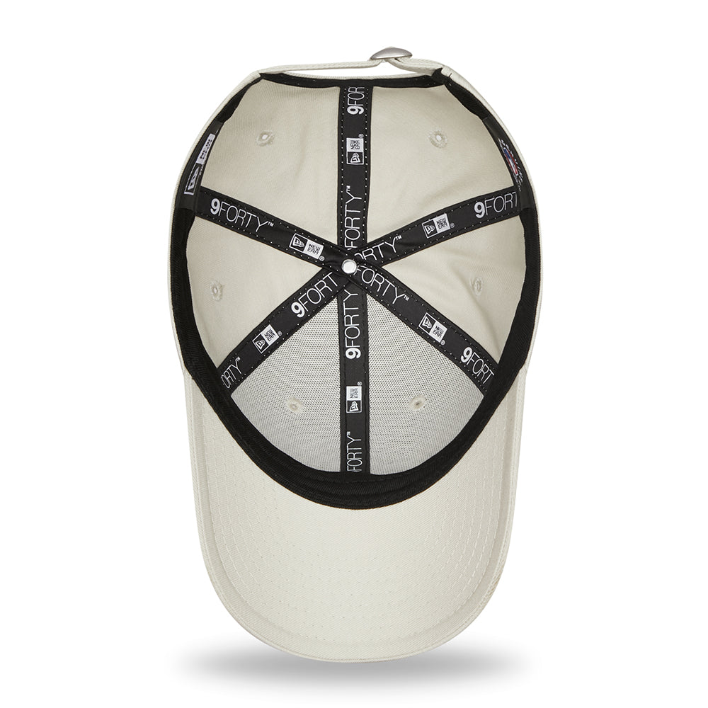 New Era Kinder 9FORTY New York Yankees Baseball Cap - MLB League Essential - Steingrau-Karamell