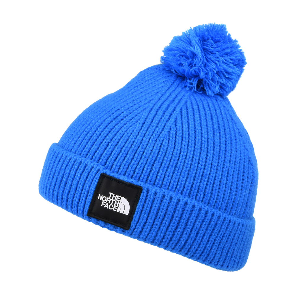 The North Face Kinder Littles Box Logo Bommelmütze - Blau