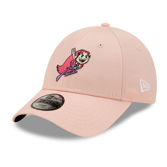 New Era Kinder 9FORTY Teen Titan Star Fire Baseball Cap - Titan Character - Hellrosa