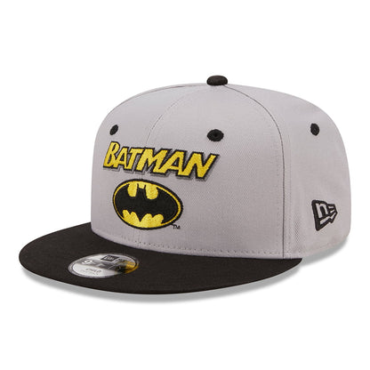 New Era Kinder 9FIFTY Batman Baseball Cap DC Comics Charakter - Grau-Schwarz