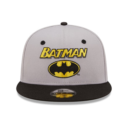 New Era Kinder 9FIFTY Batman Baseball Cap DC Comics Charakter - Grau-Schwarz