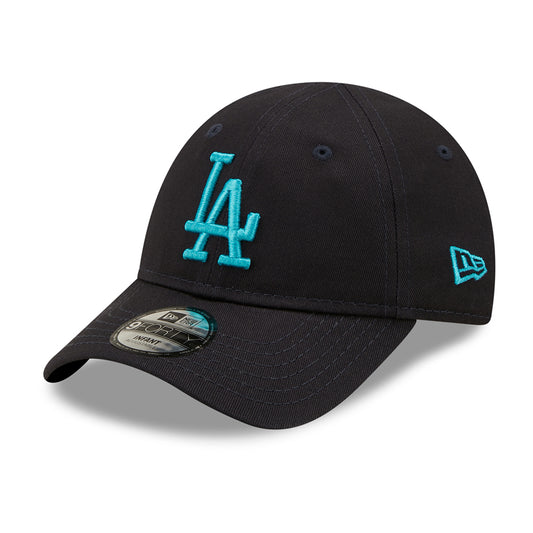 New Era Baby 9FORTY L.A. Dodgers Baseball Cap - MLB League Essential II - Marineblau-Türkis