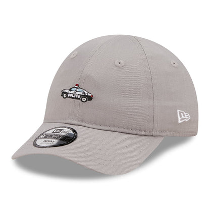 New Era Baby 9FORTY Polizeiauto Baseball Cap Icon - Grau
