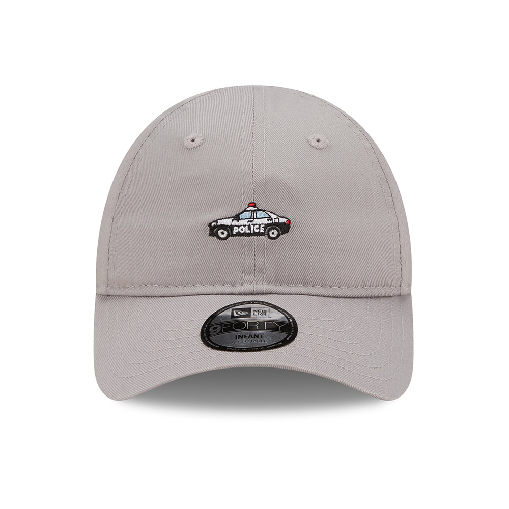 New Era Baby 9FORTY Polizeiauto Baseball Cap Icon - Grau
