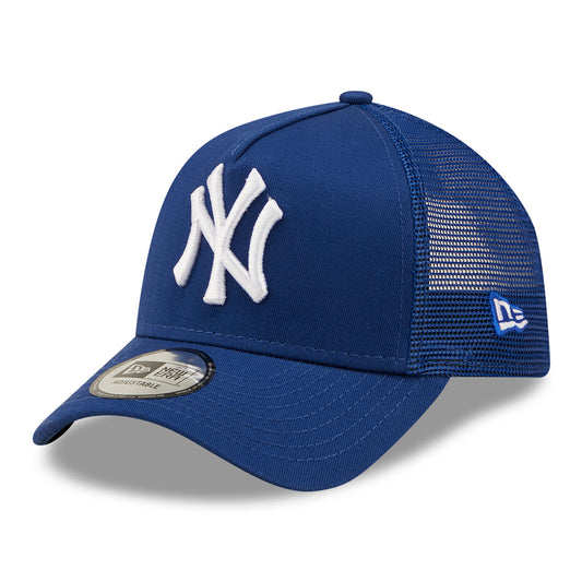 New Era Kinder 9FORTY New York Yankees Trucker Cap - MLB League Essential II - Königsblau-Weiß