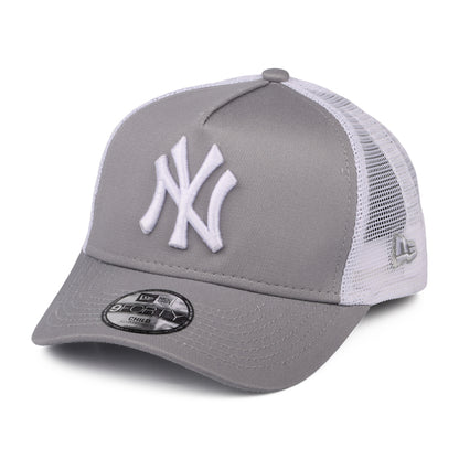 New Era Kinder 9FORTY A-Frame New York Yankees Trucker Cap - MLB Essential - Graphitgrau-Weiß