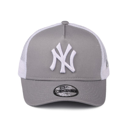 New Era Kinder 9FORTY A-Frame New York Yankees Trucker Cap - MLB Essential - Graphitgrau-Weiß