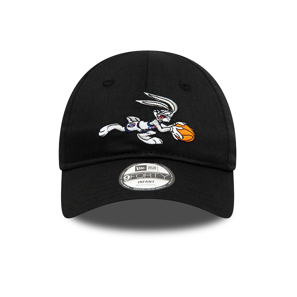 New Era Baby 9FORTY Bugs Bunny Baseball Cap - Looney Tunes Character - Schwarz