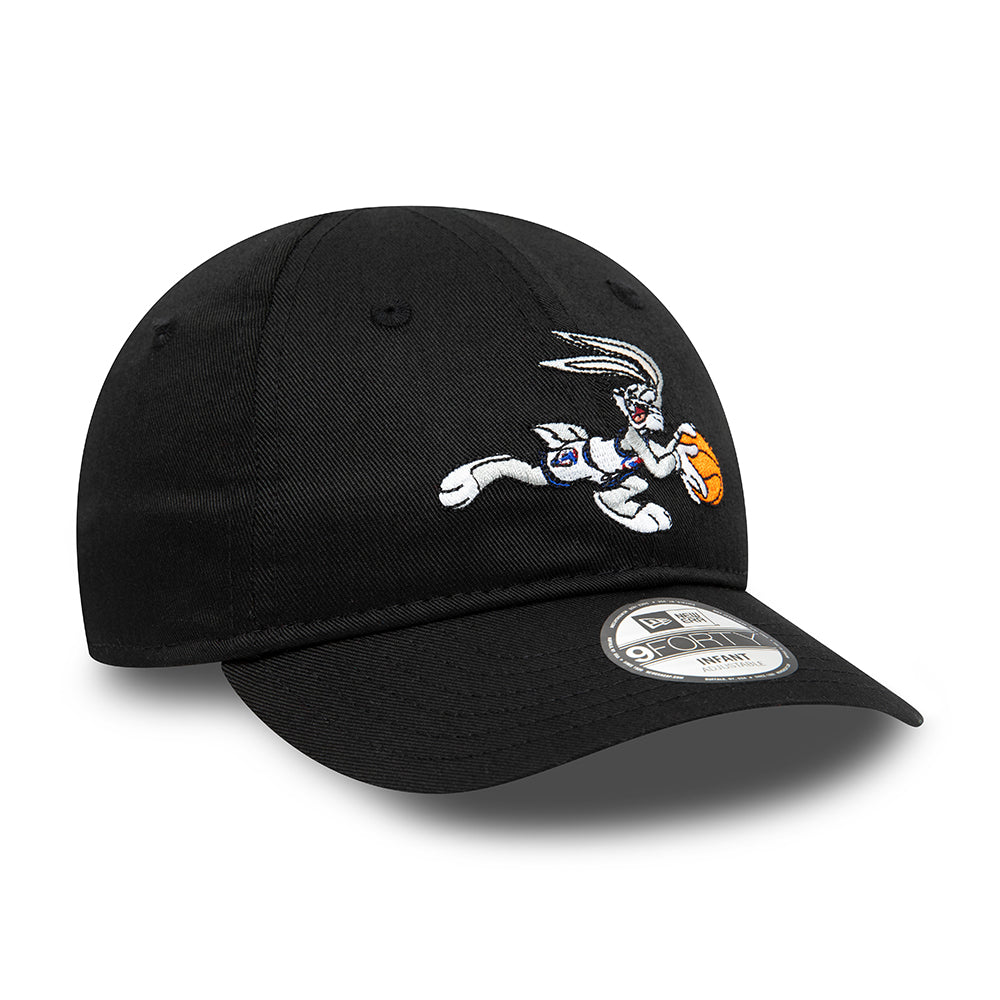 New Era Baby 9FORTY Bugs Bunny Baseball Cap - Looney Tunes Character - Schwarz
