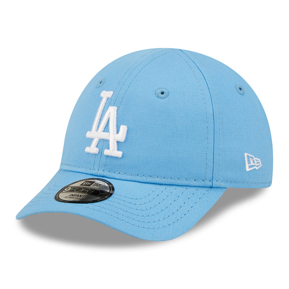 New Era Baby 9FORTY L.A. Dodgers Baseball Cap - MLB League Essential II - Himmelblau-Weiß