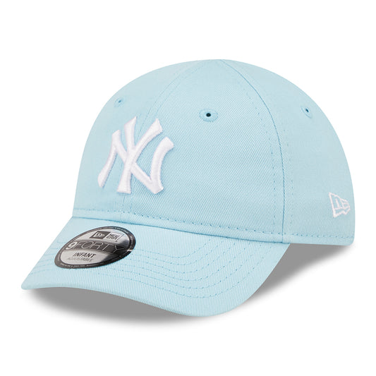 New Era Baby 9FORTY New York Yankees Baseball Cap MLB League Essential II - Hellblau-Weiß