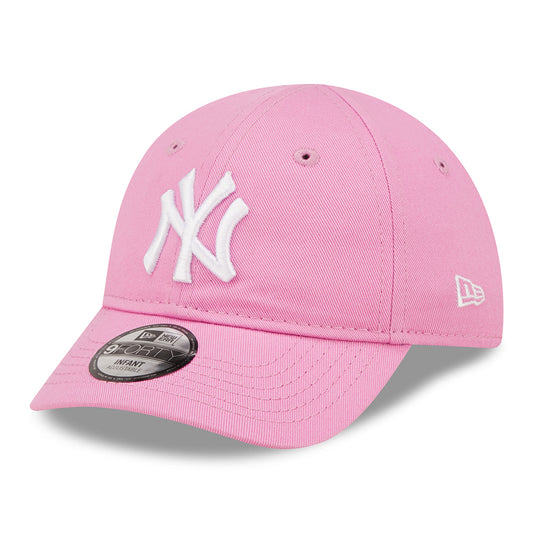 New Era Baby 9FORTY New York Yankees Baseball Cap MLB League Essential II - Pink-Weiß