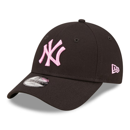 New Era Kinder 9FORTY New York Yankees Baseball Cap - MLB League Essential - Schwarz-Pink
