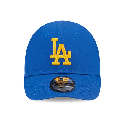 New Era Baby 9FORTY L.A. Dodgers Baseball Cap - MLB League Essential II - Azurblau-Gelb
