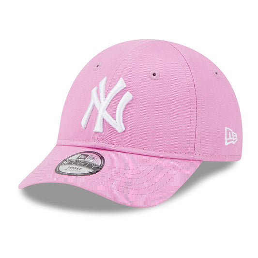 New Era Baby 9FORTY New York Yankees Baseball Cap MLB League Essential II - Rosé-Weiß