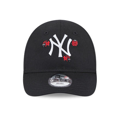 New Era Baby 9FORTY New York Yankees Baseball Cap - MLB Outdoor - Schwarz-Weiß