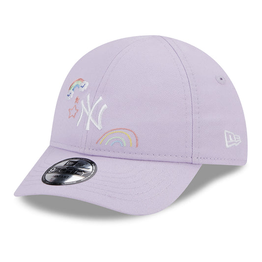 New Era Baby 9FORTY New York Yankees Baseball Cap - MLB Starry - Lavendel